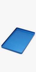 TRAY LARGE ALUMINIUM BLUE