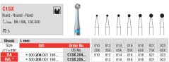Edenta C1SX - guľaté karbidové vrtáky so zníženými vibráciami - 5 ks