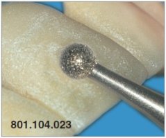 Edenta Lab 801 - Round, diamantové nástroje - 3 ks