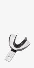 Non-perforated impression tray without retention rim
