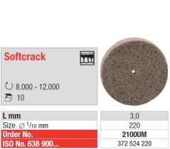 Edenta Softcrack - brúsne disky na akryláty - 10ks