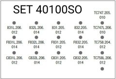 Edenta PerioRed SET 40100SO - 16 parodontologických nástrojov