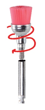 Edenta Prophylaxis Brushlets (RA, Screw-In, Snap-On) - leštiace kefky na profylaxiu - 100 ks
