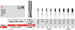 Edenta Lab 21 - oceľové nástroje, Cylinder - 5 ks