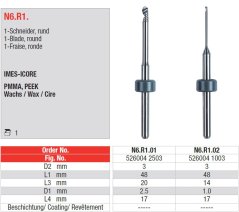 Edenta Lab N6.R1. - CAD/CAM nástroje pre IMES-ICORE - 1 ks