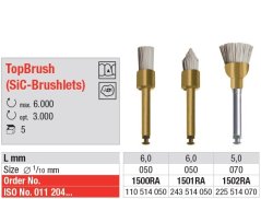 Edenta TopBrush (SiC-Brushlets) - leštiace nástroje na profylaxiu bez pasty - 5 ks