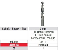 Edenta Lab Conical Pinsystem - 1000 ks
