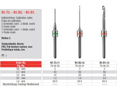 Edenta Lab N1.T3.-N1.R2.-N1.R1. - CAD/CAM nástroje pre Amann Girrbach - 1 ks