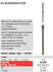 Edenta FG adapter s pružinou - 6 ks