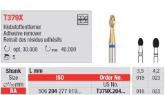 Edenta T379X - karbidové nástroje na odstraňovanie adhezív - 5 ks