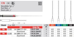 Edenta 178 - endodontické nástroje, Root Fillers typ "L" bez bezpečnostnej špirály - 4 ks