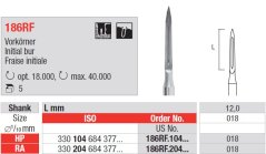 Edenta 186RF - chirurgické diamantové nástroje, Initial Bur - 5 ks