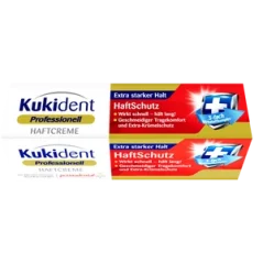 Kukident fixačný krém na zubné náhrady, extra silný 40g - 10 ks