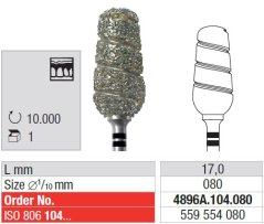 Edenta Lab Diamond grinder, diamantové nástroje - 3 alebo 1 ks