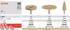 Edenta Lab ExaStar - leštiace nástroje na PMMA - 1 ks