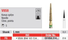 Edenta V858 - DiaCut diamantový nástroj, ihla - 5 ks