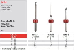 Edenta Lab N2.R2. - CAD/CAM nástroje pre Sironu - 1 ks