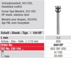 Edenta Lab Disc mandrely - 6 ks