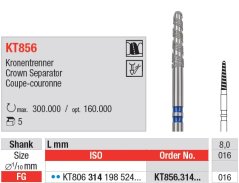 Edenta KT856/KT881 - diamantové nástroje, crown separator - 5 ks