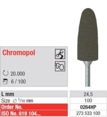 Edenta Lab Chromopol - leštiace nástroje - 100 ks
