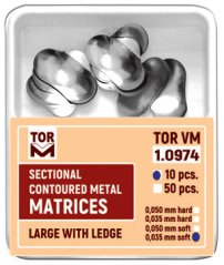 Tor VM Sekčné kontúrované kovové matrice s výstupkom - 50 ks