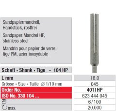 Edenta Lab Sandpaper mandrely - 6 ks