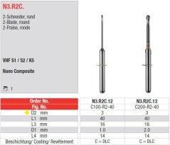 Edenta Lab N3.R2C. - CAD/CAM nástroje pre VHF - 1 ks