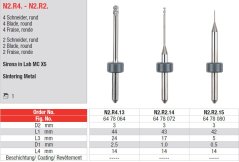 Edenta Lab N2.R4.-N2.R2. - CAD/CAM nástroje pre Sironu - 1 ks