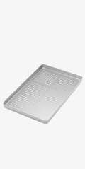 TRAY LARGE PERFORATED ALUMINIUM SILVER