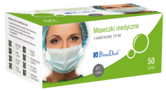 Maska na tvár, 3-vstvová, typ IIR - 50ks