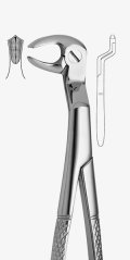 Medesy 2500/350 - English pattern N.350 - chirurgické kliešte na dolné stoličky, aj tretie vľavo