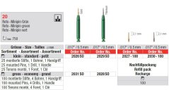Edenta 20 - zelené mini-retenčné piny - 100 ks alebo Set