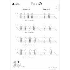 RTG šablóna pre implantáty BioniQ® Straight a Tapered