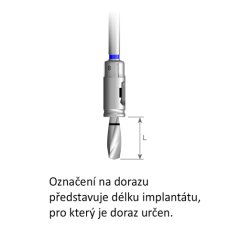 Doraz na vrtáky S5.0, T5.0/L6.5